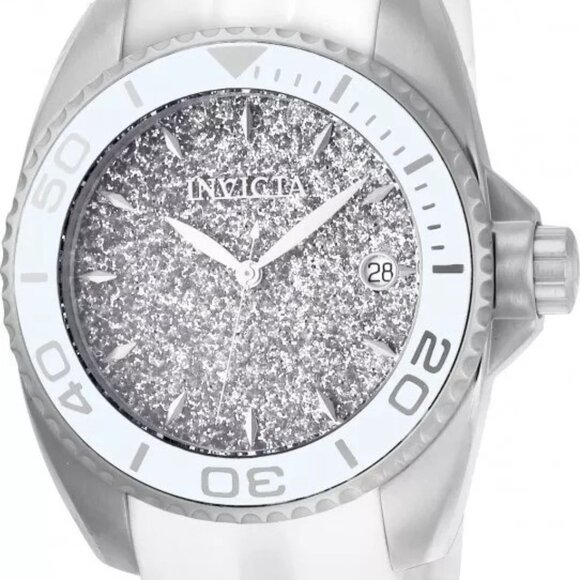 $595 MSRP- Invicta Angel Glittery Silver Dial Ladies Watch (No Box and Papers)